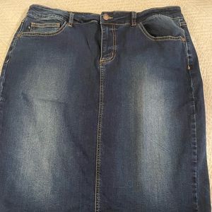 Judy Blue 1XL blue Jean skirt